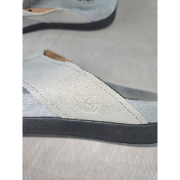 Spenco Women Gray Suede Flip Flop Sandals Comfort Orthotic Size 9 - Picture 3 of 14